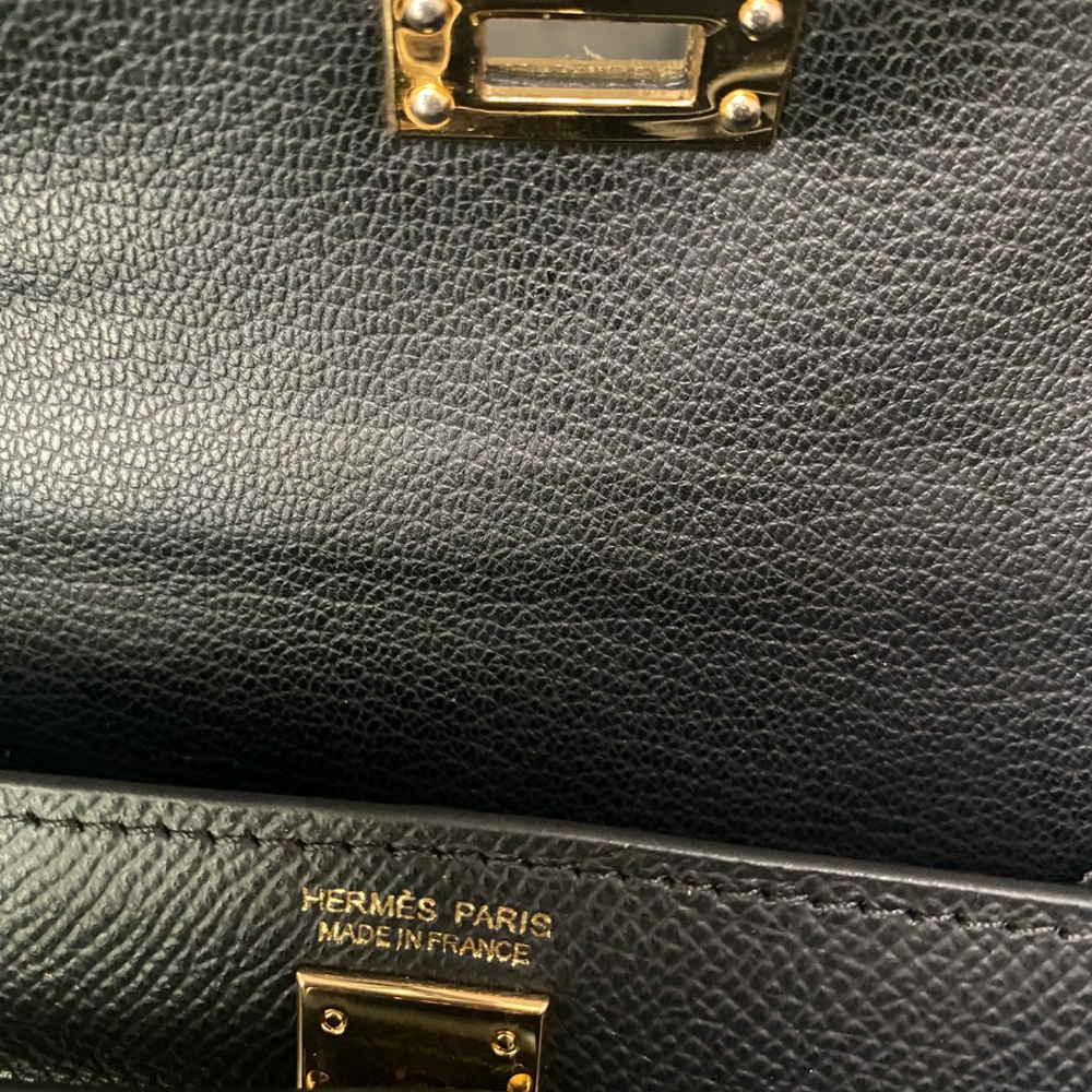 Hermès Mini Kelly (20cm) in black Epsom leather - Picture 5 of 16